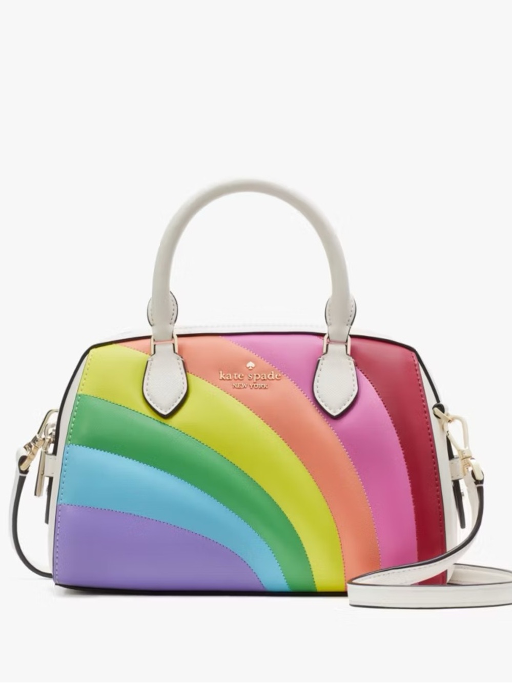 Kate Spade Madison Rainbow Leather duffle